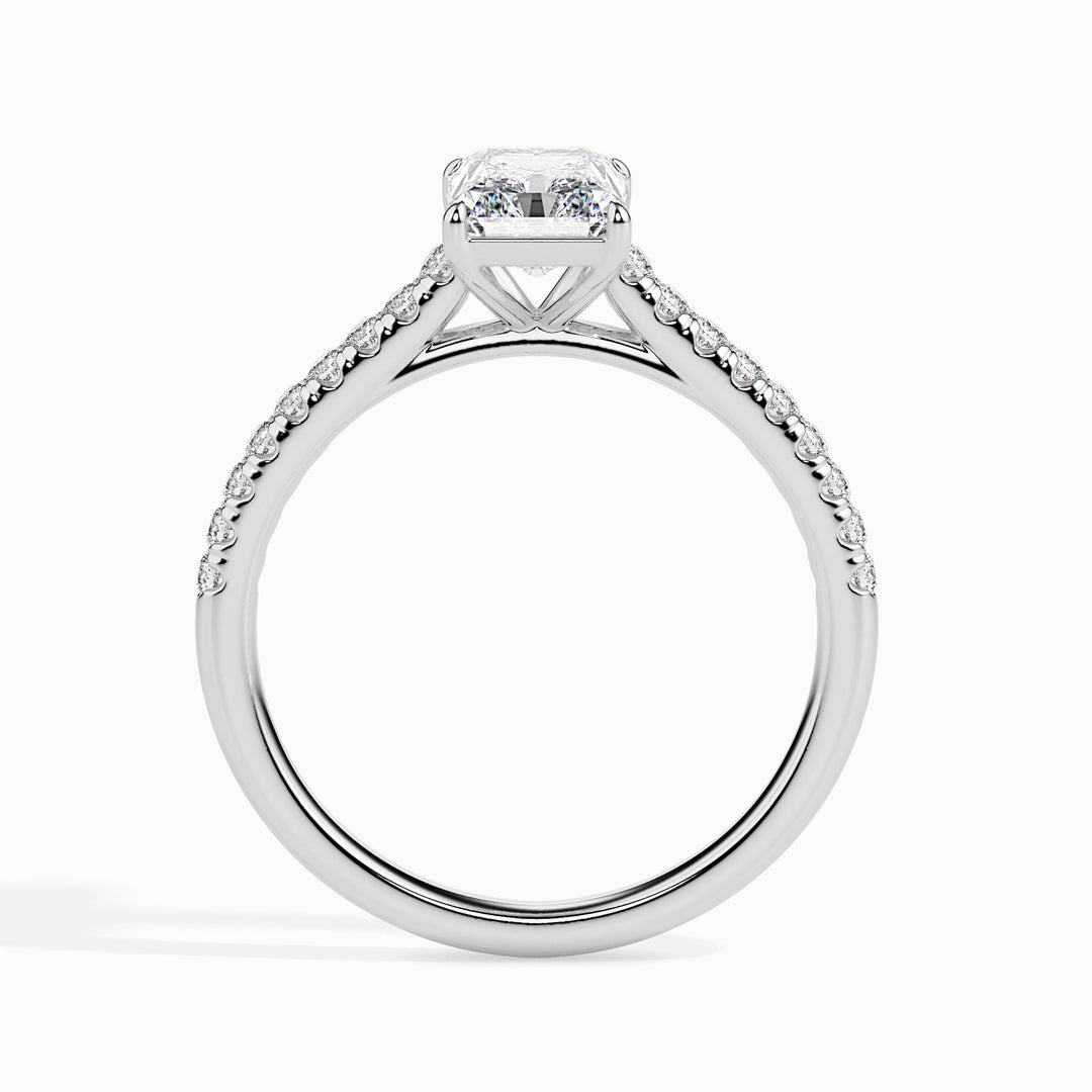 Hailey Solitaire Pave Radiant Setting