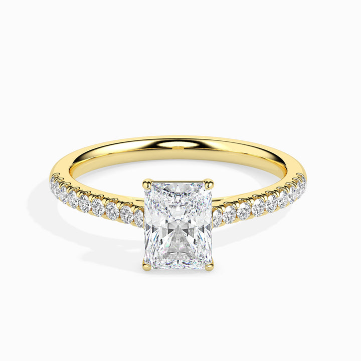 Hailey Solitaire Pave Radiant Setting