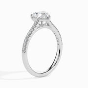 Penelope Solitaire Pave Heart Setting-Dileti