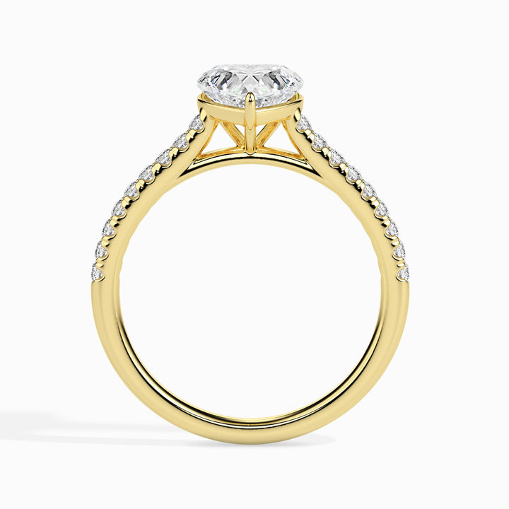 Penelope Solitaire Pave Heart Setting