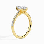 Mimi Solitaire Pave Marquise Ring-Dileti