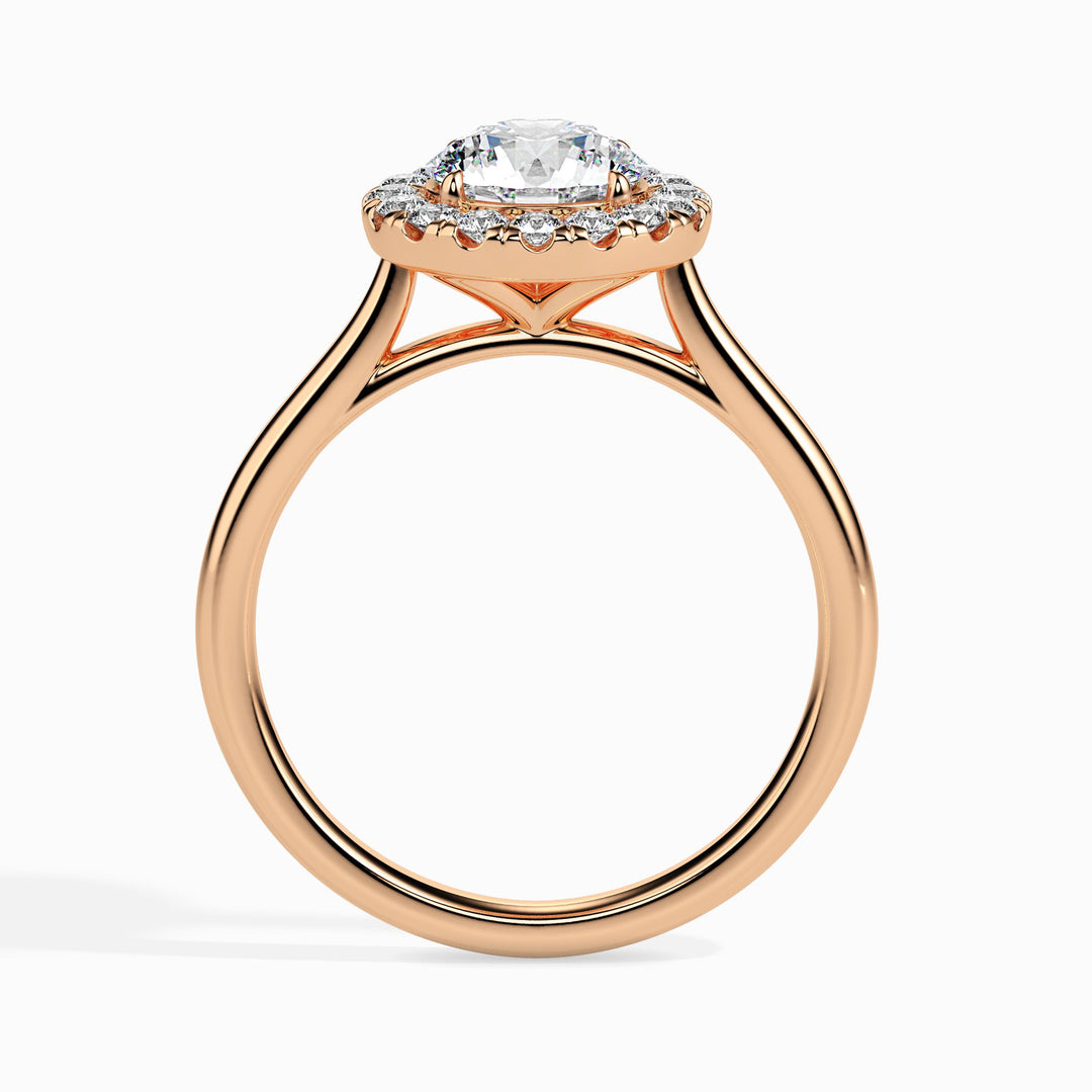 Patti Solitaire Halo Round Setting