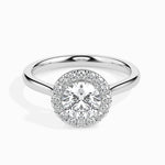 Patti Solitaire Halo Round Setting-Dileti