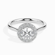 Patti Solitaire Halo Round Setting-Dileti