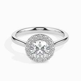 Patti Solitaire Halo Round Setting-Dileti