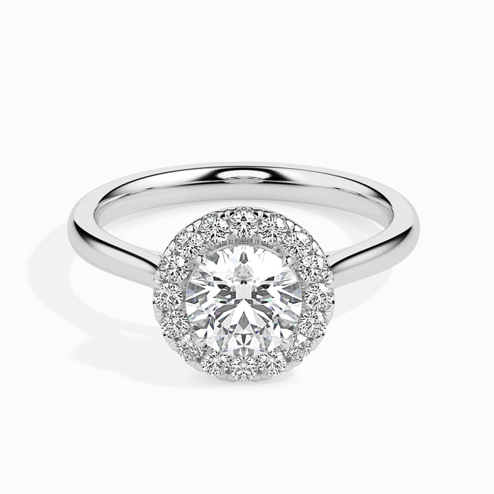 Patti Solitaire Halo Round Setting