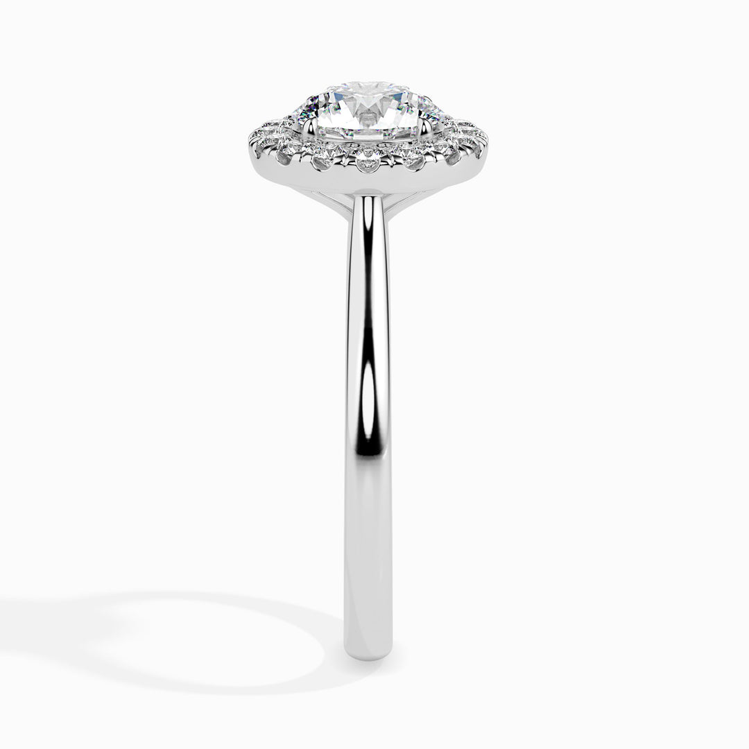 Patti Solitaire Halo Round Setting