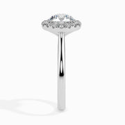 Patti Solitaire Halo Round Setting-Dileti