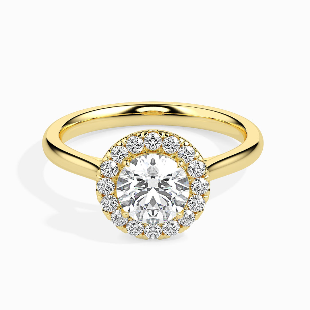 Patti Solitaire Halo Round Setting