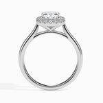 Prairie Solitaire Halo Cushion Setting-Dileti