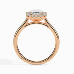 Lolita Solitaire Halo Emerald Ring-Dileti