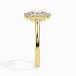 Lolita Solitaire Halo Emerald Ring-Dileti