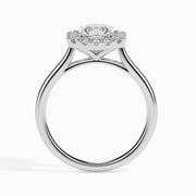 Adelaide Solitaire Halo Asscher Ring-Dileti