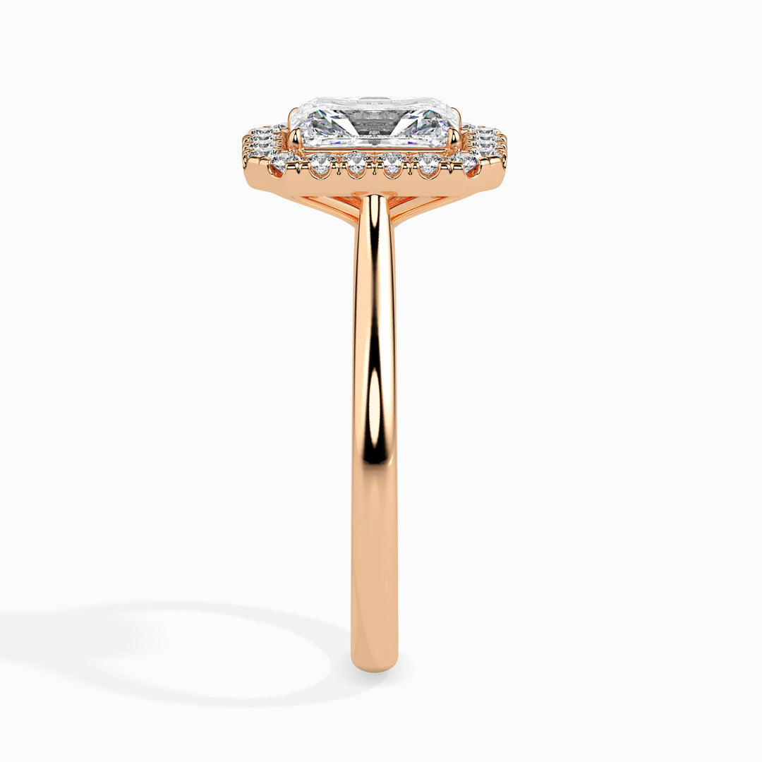 Kai Solitaire Halo Radiant Ring