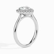 Paloma Solitaire Halo Heart Setting-Dileti