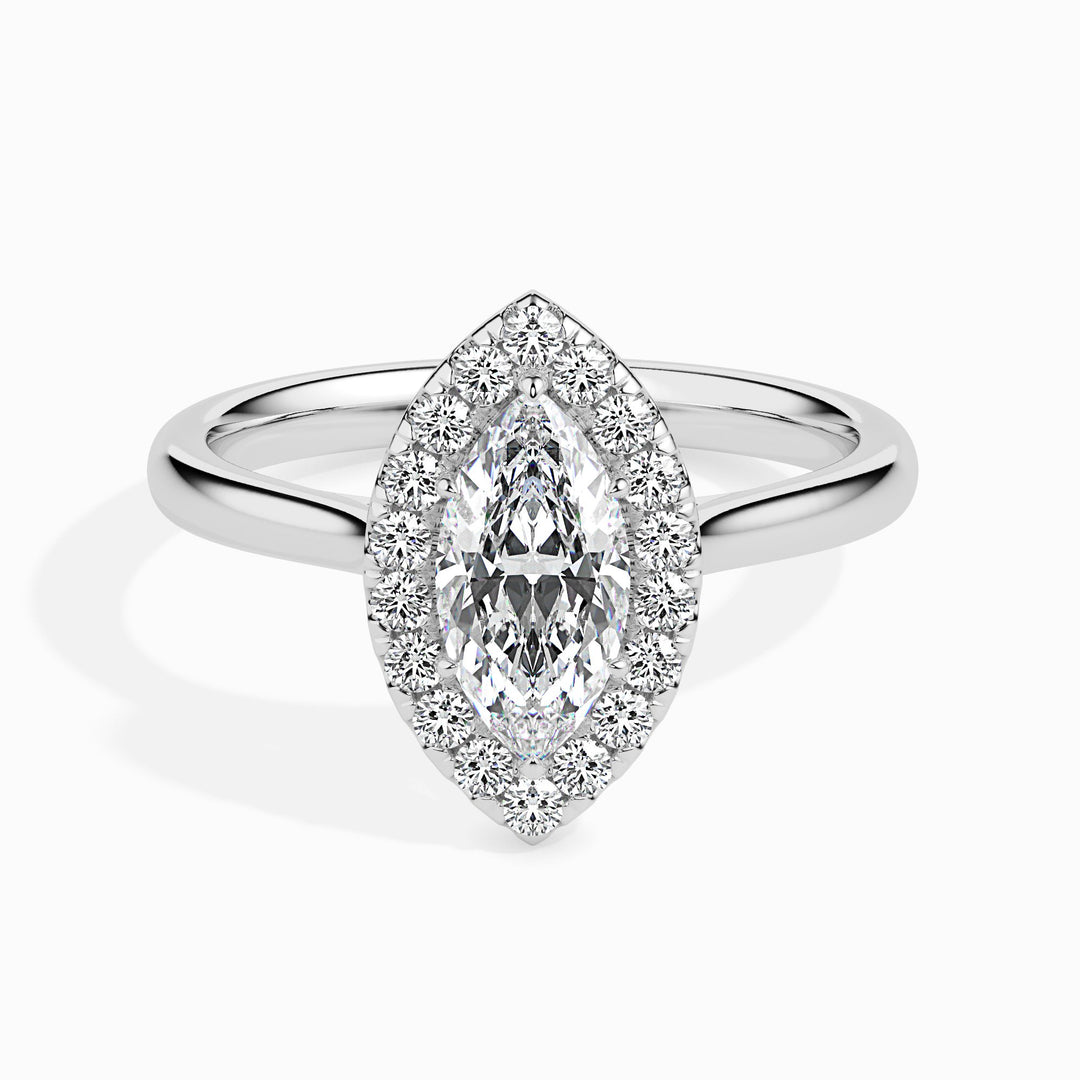 Fala Solitaire Halo Marquise Setting