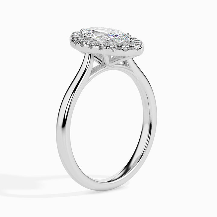 Fala Solitaire Halo Marquise Setting