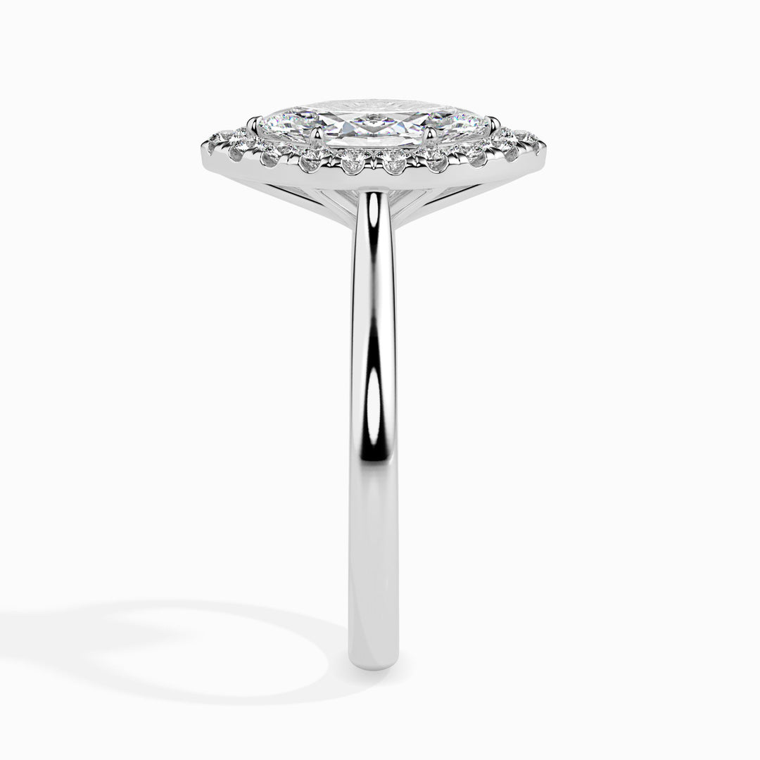 Fala Solitaire Halo Marquise Setting