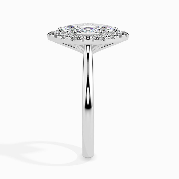 Fala Solitaire Halo Marquise Setting