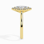 Fala Solitaire Halo Marquise Ring-Dileti