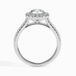 Janis Solitaire Halo Pave Round Setting-Dileti