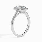 Maud Solitaire Halo Pave Radiant Setting-Dileti