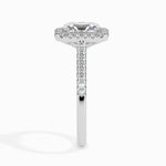 Maud Solitaire Halo Pave Radiant Setting-Dileti