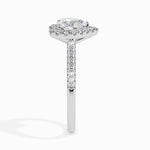 Olbia Solitaire Halo Pave Heart Setting-Dileti