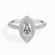 Pila Solitaire Halo Pave Marquise Setting-Dileti