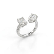 Toi et Moi Open Lab Grown Diamond Ring