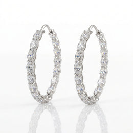 Oval Hoop Earrings