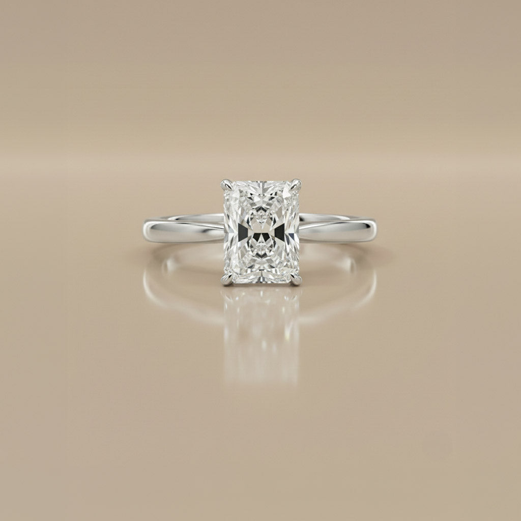 1 ctw Solitaire Radiant Ring