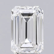 2.56ct Emerald Lab Grown Diamond (Colour F, Clarity VVS2, IGI Certified)