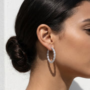 Oval Hoop Earrings