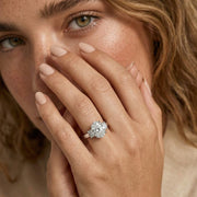 Aurora Oval Square Melody Ring