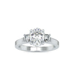 Aurora Oval Square Melody Ring-Dileti