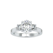 Aurora Oval Square Melody Ring-Dileti