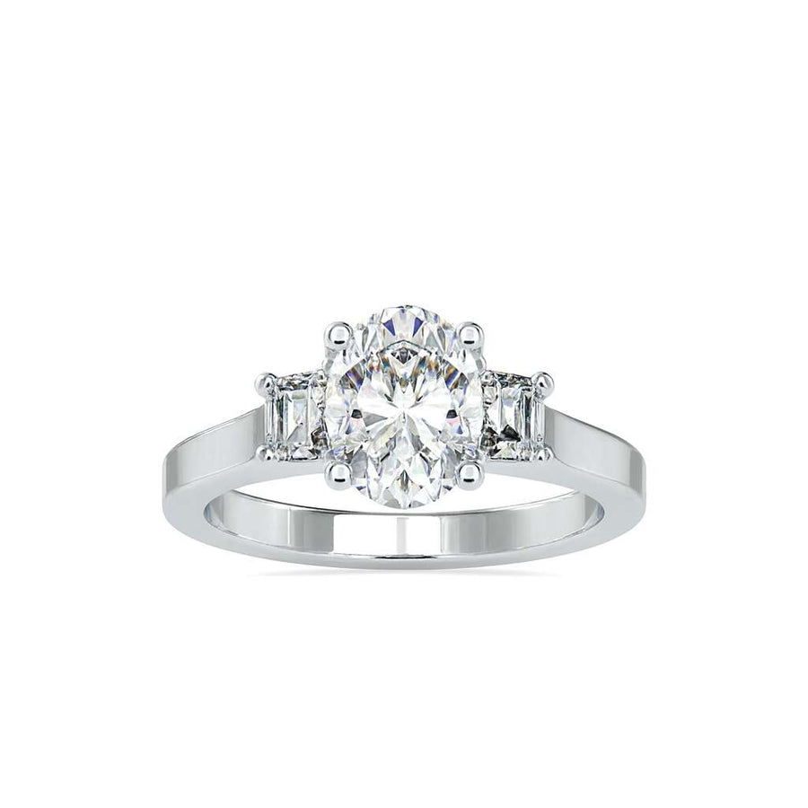 Aurora Oval Square Melody Ring