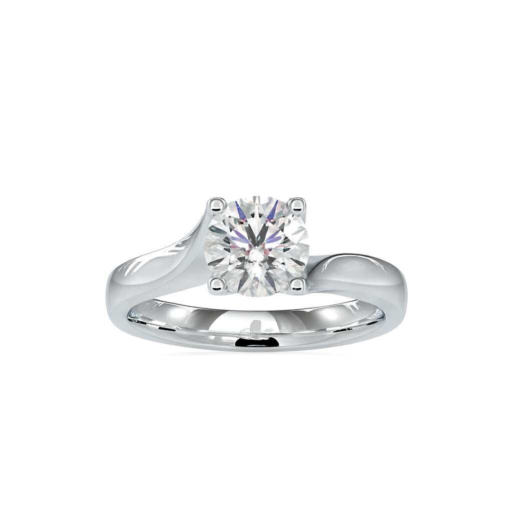 Ava Asymmetric Round Elegance Ring