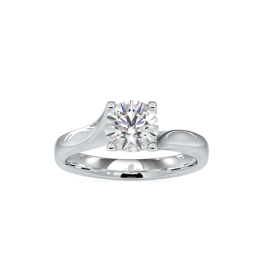Ava Asymmetric Round Elegance Ring