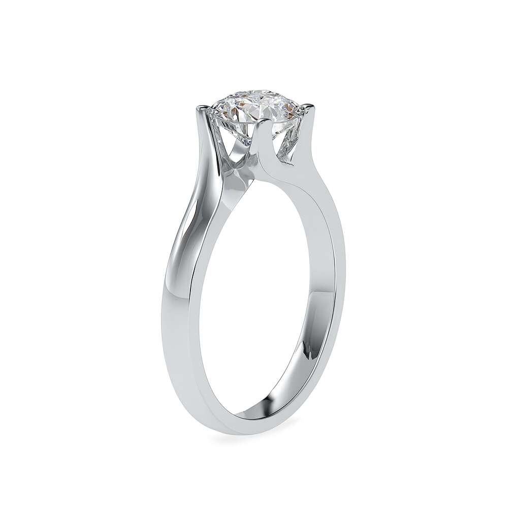Ava Asymmetric Round Elegance Ring