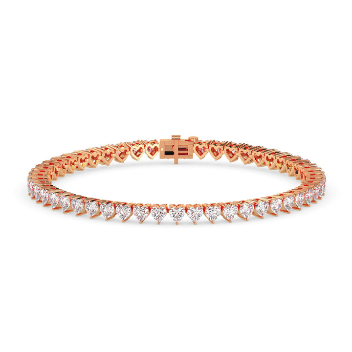 Radiant Heart Tennis Bracelet