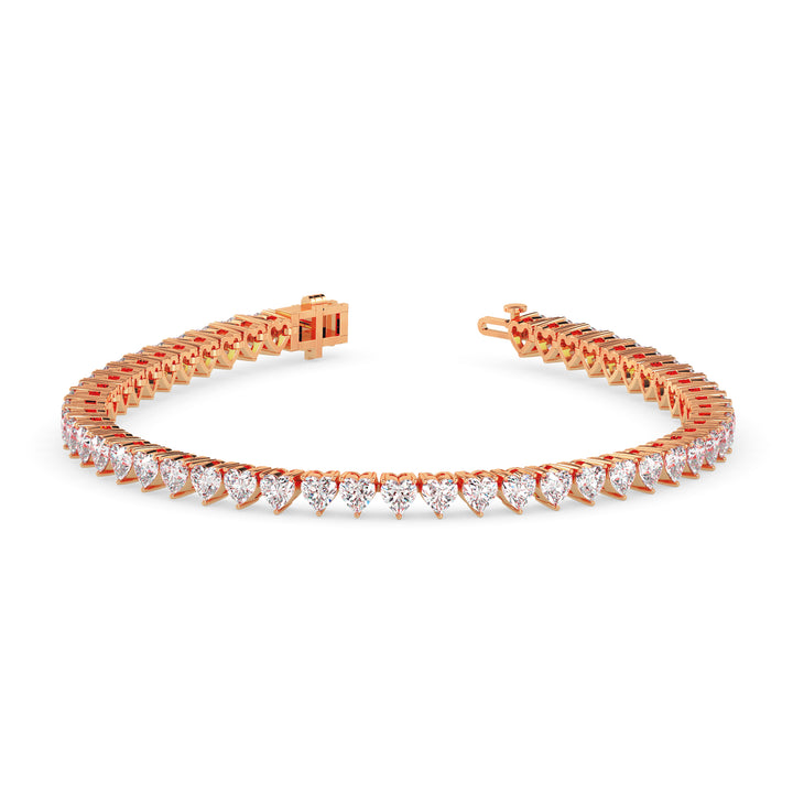 Radiant Heart Tennis Bracelet