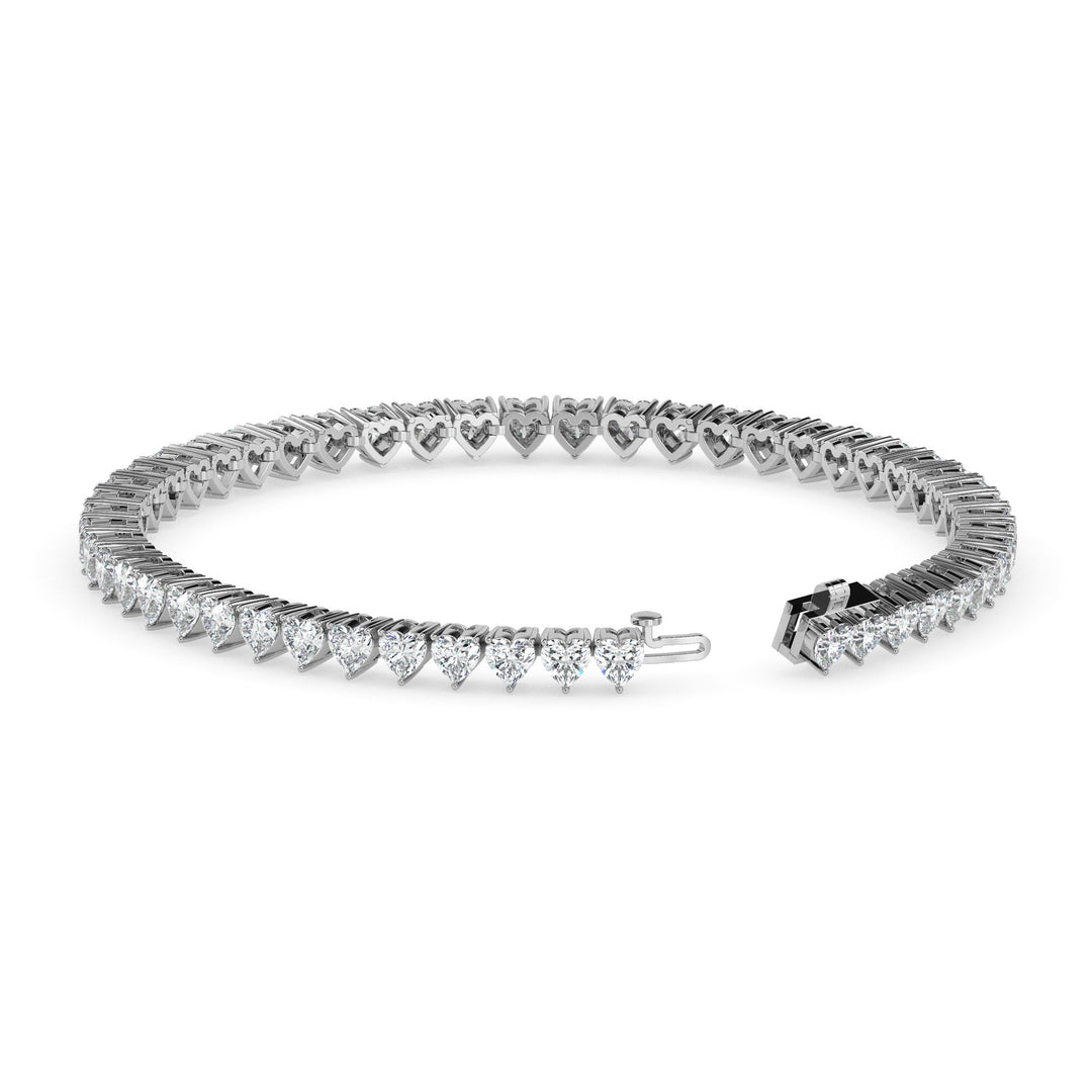 Radiant Heart Tennis Bracelet