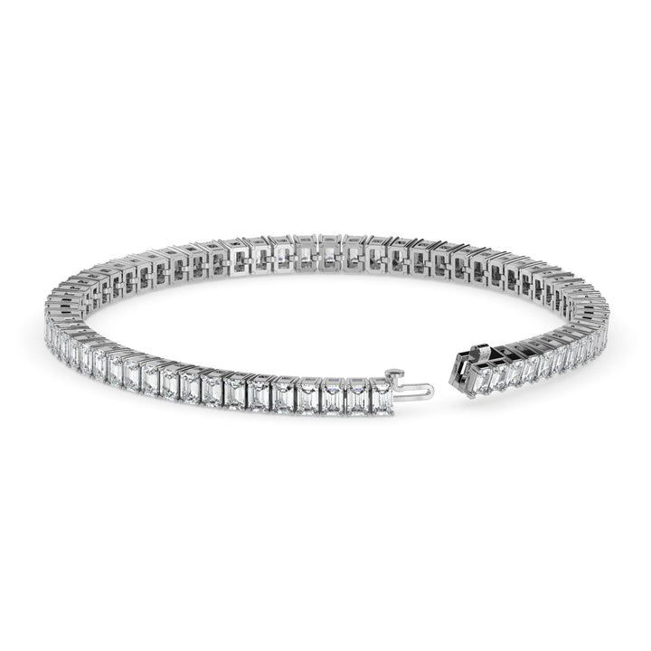 Radiant Emerald Tennis Bracelet