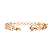 Triple Row Bracelet - Round 3.8mm
