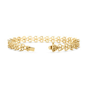 Triple Row Bracelet - Round 3.8mm
