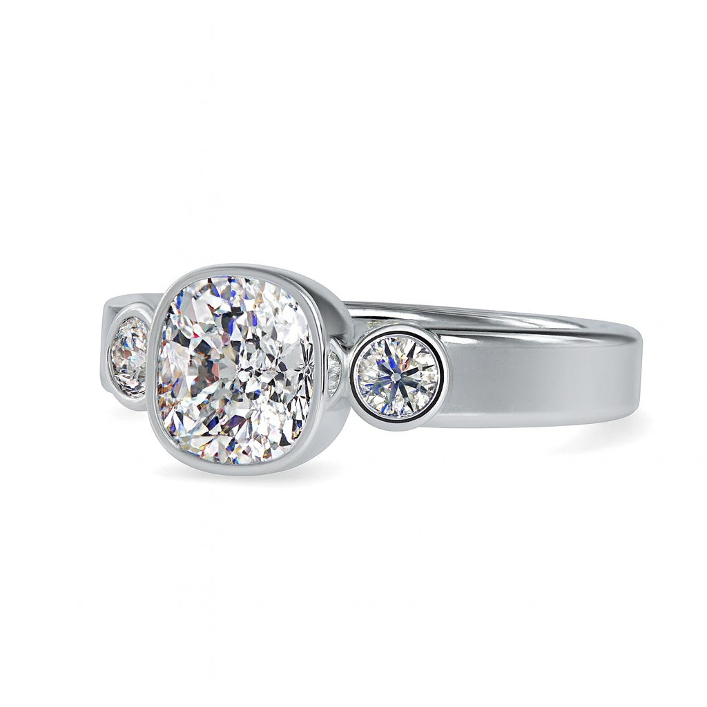 Callie Cushion Harmony Circlet Ring