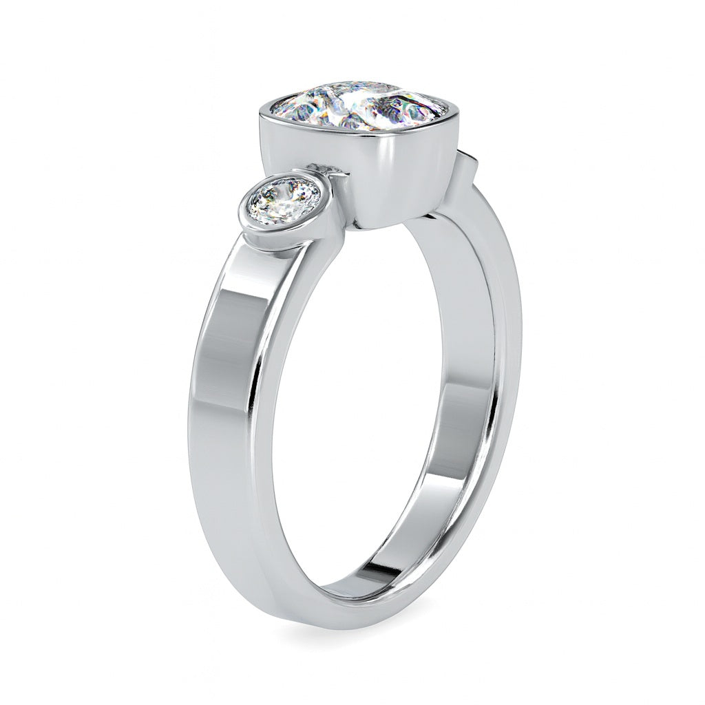 Callie Cushion Harmony Circlet Ring