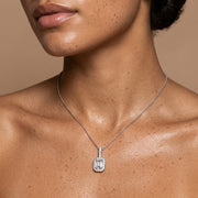 Halo Emerald Pendant